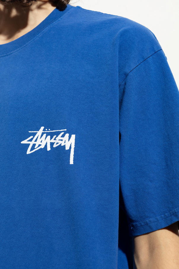 Versace Black Logo Hoodie - shirt with logo Stussy - T